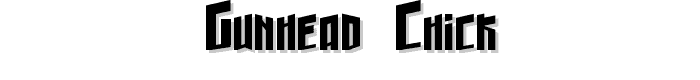 Gunhead Chick font